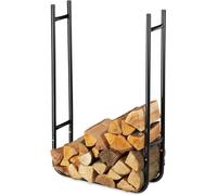 Coffre étroit en métal et bois, 90 x 60 x 20 cm, noir, design épuré