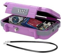 Coffre-fort à combinaison, étanche, fil d'acier, violet, portable