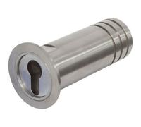 ABUS KeyGarage 728 - Coffre à clés à encastrer dans le mur - tube en acier inoxydable pour le rangement des clés - boîte à clés - argenté