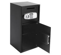 Coffre-fort - Armoire de sécurité numérique - 80 × 40 × 40 cm - Acier t code - Fixation murale/autonome - 4 piles AA (non fournies) - Noir