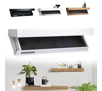 Coffre-fort caché - Meuble dissimulé avec compartiment secret pour la maison ou le bureau (blanc) - Étagère murale élégante pour une sécurité discrète et discrète