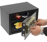 Coffre-fort, coffre-fort avec étagère amovible, coffre-fort électronique avec étagère amovible, coffre-fort pour usage domestique, pour le stockage d'objets de valeur tels que bijoux et documents (22 