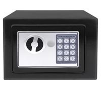 Coffre-fort - Coffre-fort électronique - 8,5 L - Acier - Clavier numérique et e secours - Verrouillage après 3 tentatives infructueuses - 20 × 31 × 20 cm - Noir