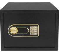 Coffre-fort - Coffre-fort électronique à code - Grande capacité - Alarme - Serrure à code et ixer au mur - Pour la maison, le bureau ou l'hôtel - Noir
