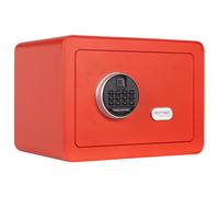 Coffre-fort de meuble Rottner Vintage-Rouge, serrure électronique avec lecteur d'empreintes digitales