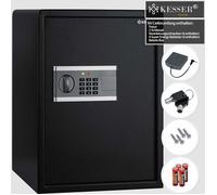 Coffre-fort électronique - KESSER - XL - Serrure à combinaison - 2 clés de secours - Alarme intégrée 130 dB
