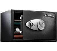 Coffre-fort Électronique Master Lock X125ML, Grande Taille, Combinaison Numérique Programmable, 2 Clés de Secours, Kit d'Ancrage, Noir et Gris