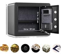 Coffre-fort électronique, système de double verrouillage, fonctions d'alarme, 1,2 pied cube