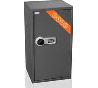 Coffre-fort électronique XXL avec écran LCD et design imposant - 73 x 40 x 36 cm - 102 L - XXXL - pour objets de valeur et bijoux - Gris