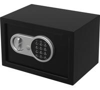 Coffre-fort en acier - Coffre-fort numérique à encastrer - Résistant au feu et à l'eau - Coffre-fort avec serrure à combinaison et clé - Noir