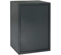 Coffre-fort en acier, gris foncé, dimensions 35 x 31 x 50 cm. Coffre-fort robuste pour la maison et le bureau, coffre-fort compact avec serrure sécurisée et accès facile par clé