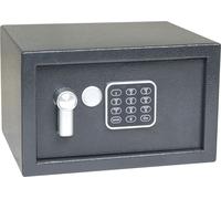 Coffre-fort en acier RS.18.EDK avec serrure électronique, clavier numérique et levier d'ouverture, gris