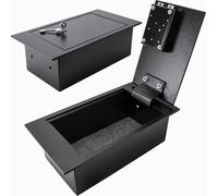 Coffre-fort encastré, avec serrure apacité de 0,22 pieds cubes, couleur noire