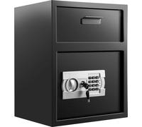 Coffre-fort numérique à code électronique, coffre-fort avec deux clés de secours, coffre-fort avec fente de dépôt, coffre-fort en acier au carbone pour restaurant, coffre-fort pour la maison, l'hôtel