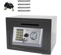 Coffre-fort numérique Quorin – 16 L – Serrure électronique avec 2 clés de secours – Pour la maison, le bureau et l'hôtel – Coffre-fort pour argent et documents