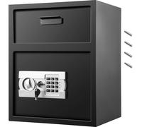 Coffre-fort numérique SucceBuy à code électronique, coffre-fort en acier au carbone avec deux clés de secours, coffre-fort de restaurant pour la maison, l'hôtel et le bureau