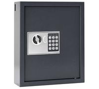 vidaXL Coffre-fort numérique avec serrure gris foncé 30 x 10 x 36,5 cm Acier