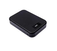 Coffre-fort Portable Mini coffre-fort étanche et étanche à l'humidité avec corde en acier mot de passe numérique voiture Mini voyage sûr antivol,Black