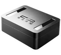 Coffre-fort téléphonique avec serrure à retardement, en métal, pour une durée maximale de 365 jours, avec port USB-C, de couleur noire