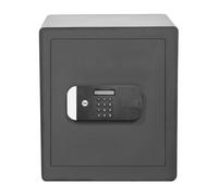 Yale Coffre-Fort Motorisé à Empreinte Digitale YSFM/400/EG1 Sécurité Maximale Accès par Doigt Code ou Clé Porte Découpée au Laser Homologué Sold Secure Silver