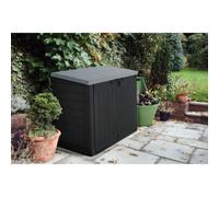 Coffre Jardin 1200 L Noir Rangement Extérieur Grande Capacité - Intratone