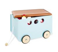 Coffre à jouets à roulettes 'Jim', menthe