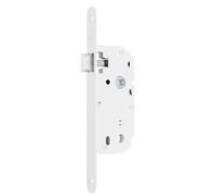 Coffre monopoint à larder bec de cane 40mm blanc sans gâche - - I-L100-40B