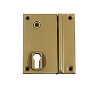 Coffre monopoint en applique pour cylindre européen vertical fouillot de 7 droite or 75x130mm - - MX-8817-01