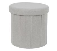 Coffre Pouf Pliable - HOME DECO FACTORY - Pills - Rangement - Confortable - Gris
