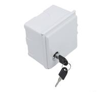 Coffre pour prise Électrique Extérieur Ouverture Large Coffre(Transparent) | IP44 étanche, serrure anti-vol, protection toutes saisons, matériau PC pour robuste, installation facile