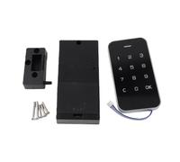 Coffre sans lavier tactile à code pour meuble de bureau et maison | Alliage de zinc clavier tactile montage encastré placage bois serrure sans rmoire meuble chaussures table de chevet