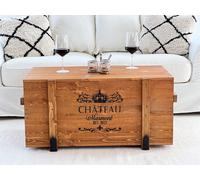 Coffre Table Basse En Bois Massif Table De Salon Table Coffre Vintage Shabby
