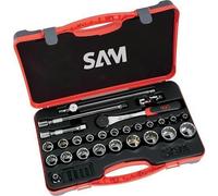 Coffret 1/2'' douilles, cliquet et accessoires - 27 pièces SAM OUTILLAGE