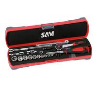 Coffret 1/4'' douilles et accessoires - 26 pièces SAM OUTILLAGE