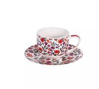 Coffret 1 tasse à déjeuner porcelaine Blossia 47cl - Rouge