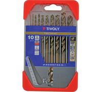 Coffret 10 forets technic métal, Diam.1 à 10 mm TIVOLY 114685f0001