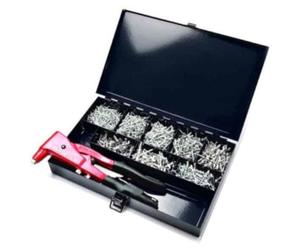 Coffret 1000 Rivets avec Pince GO9800 - Fixation Rapide et Pratique - D-Work