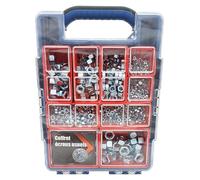 Coffret 1010 Ecrous Hexagonaux HU - Zingué blanc - D-Work