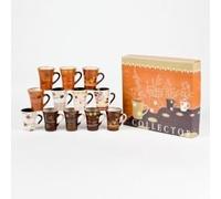Coffret 12 tasses à café - BASTIDE - Collector - 8 cl - Multicolore - Compatible lave-vaisselle