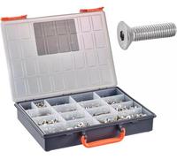 Coffret 1240 Pcs Vis Métaux Tête Fraisée Six Pans Creux - ISO 10642 - Inox A2 - D-Work