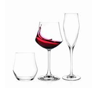 Coffret 18 pièces (6 verres à eau + 6 verres à vin + 6 coupes à champagne)