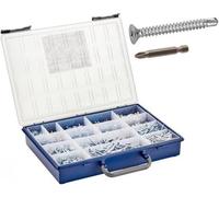 Coffret 1904 Pcs Vis Autoperceuses TF Phillips + Embouts - DIN 7504 O - ISO 15482 - Acier Zn - D-Work