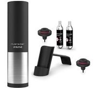 Coffret 2 bouchons pour vin + 2 cartouches d'argon Riviera & Bar bvg350 noir G