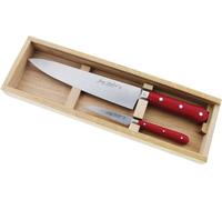 Coffret 2 couteaux de cuisine rouge - Jean Dubost - C000A5P0P69048 -
