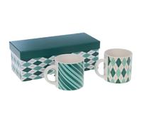 Coffret 2 mugs bleus Santa