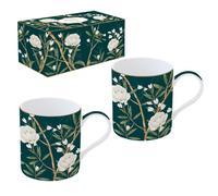 Coffret 2 mugs en Porcelaine 35 n Boite Cadeau Royal Pivoine - EASYLIFE