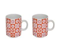 Coffret 2 Mugs en Porcelaine Chachapop 36cl Rose