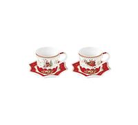 COFFRET 2 TASSES A CAFE 12CL EN PORCELAINE