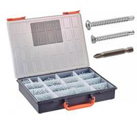 Coffret 2000 Pcs Vis Autoperceuses TC TF Phillips + Embouts - Acier Zn - D-Work