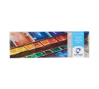 Van Gogh Set de peinture aquarelle, boîte métal, 24 demi godets